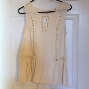 Cream tank top